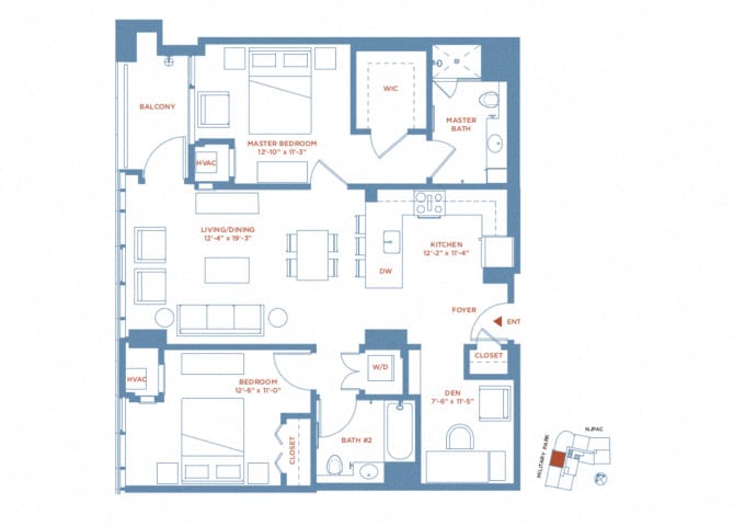 apartment PH2302 plan